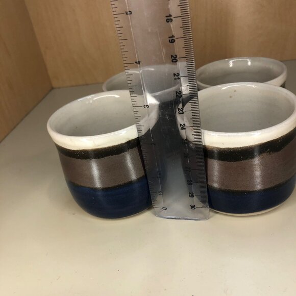 Hand-made Pottery Mugs/Baking Ramekins (Set of 4) 6 OZ - Picture 7 of 8